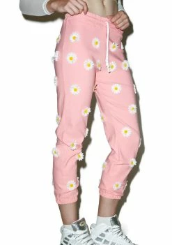 O Mighty Pynk Daisy Trackiez Bottoms