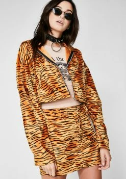 O Mighty Tiger Baby Cropped Hoodie
