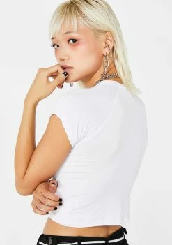 O Mighty Stoner Geoffrey Crop Tee Tops