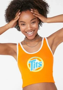 O Mighty I Have None Crop Tank Tops