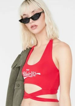 O Mighty Tops Enjoy Blink 182 Halter Top