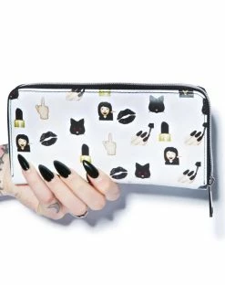 O Mighty Bad Bish Emoji Wallet Bags & Wallets