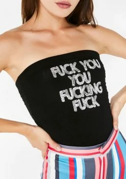 O Mighty Tops FU Boob Tube