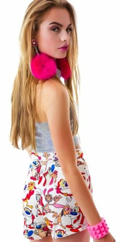 O Mighty Adult Party Cartoon Booty Shorts Bottoms