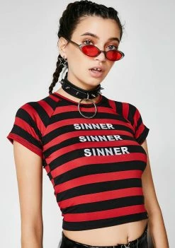 O Mighty Sinner Crop Tee