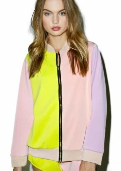 O Mighty The Pastel Bomber Jacket