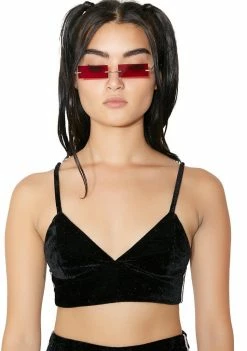 O Mighty Velvet Kitten Bralette Tops