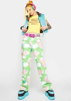 O Mighty Eye Contact Baby Tee Tops