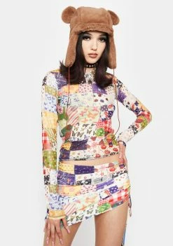 O Mighty Patchwork Mini Skirt