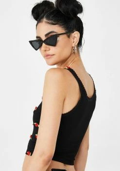 O Mighty Butterfly Flowerbud Tank Top Tops