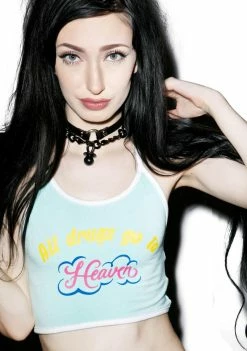 O Mighty Tops All Drugs Go To Heaven Halter Top