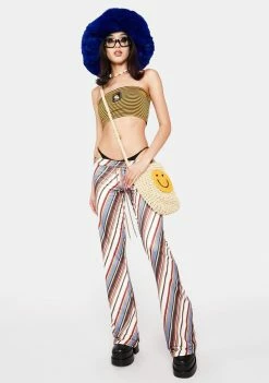 O Mighty Wide Leg Pants Uncle Stripe Pants