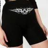 O Mighty Tribal Embroidered Biker Shorts