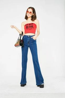 O Mighty Strip Tube Tops