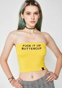 O Mighty Fuck It Up Boob Tube Tops