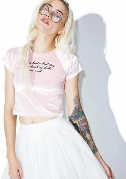 O Mighty Tops Cheer Up Cropped Tee