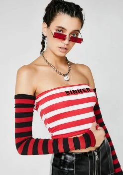 O Mighty Tops Sinner Off Shoulder Top