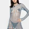 O Mighty Illusion Mesh Mini Dress