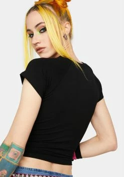 O Mighty FU Sequin Crop Top