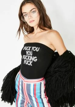 O Mighty Tops FU Boob Tube