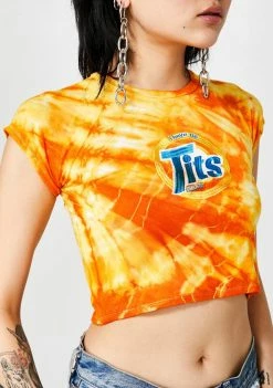 O Mighty Tops No Tits Tie Dye Tee