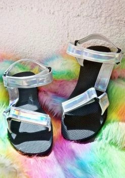 O Mighty Hologram Velcro Sandals
