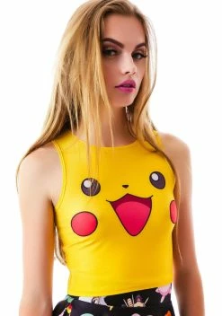 Cheap π₯° O Mighty Tops Pika Pika Crop Tank π 9 O Mighty Tops Pika Pika Crop Tank