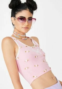 O Mighty Pixie Butterfly Flowerbud Tank Top Tops