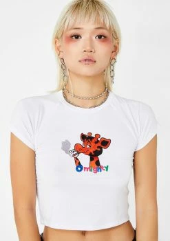 O Mighty Stoner Geoffrey Crop Tee Tops