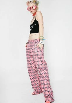 O Mighty Regina Pink Pants Bottoms