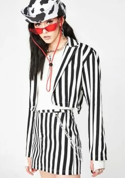O Mighty Beetle Juice Cropped Blazer
