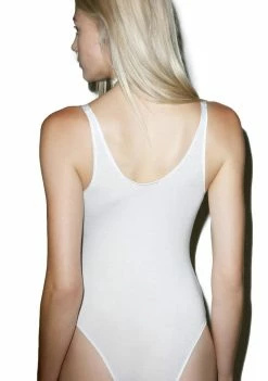 O Mighty Tops Cherry Lace-Up Bodysuit