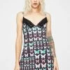 O Mighty Dresses Black Butterfly Cami Dress