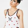 O Mighty Innocent Butterfly Flowerbud Tank Top Tops