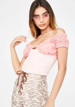 O Mighty Rose Pink Top Tops
