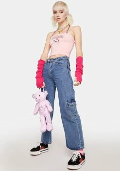 O Mighty Tops Pink Pony Tube Top