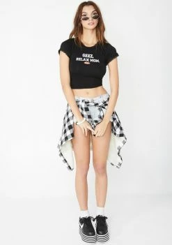 O Mighty Geez Mom Relax Baby Tee