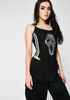 O Mighty Tops Scream Mask Bodysuit