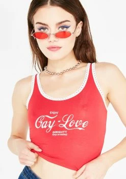 O Mighty Enjoy Gay Love Tank Tops