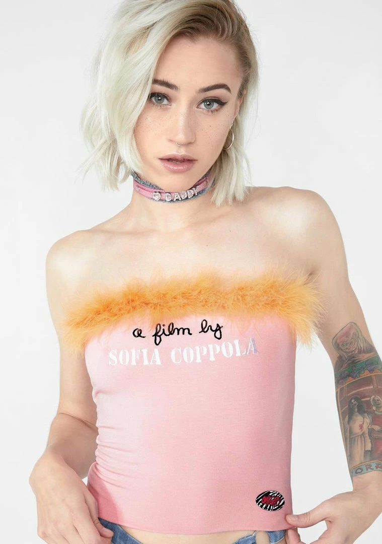 Buy π O Mighty A Film By Sofia Coppola Marabou Tube Top π 3 O Mighty A Film By Sofia Coppola Marabou Tube Top