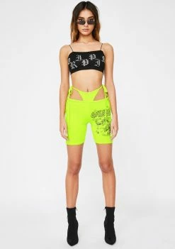 O Mighty Dragon G-String Biker Shorts Bottoms
