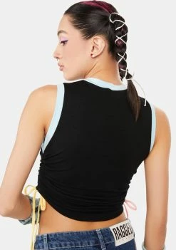 Outlet โค๏ธ O Mighty Flower Power Drawstring Tank ๐ฏ 9 O Mighty Flower Power Drawstring Tank