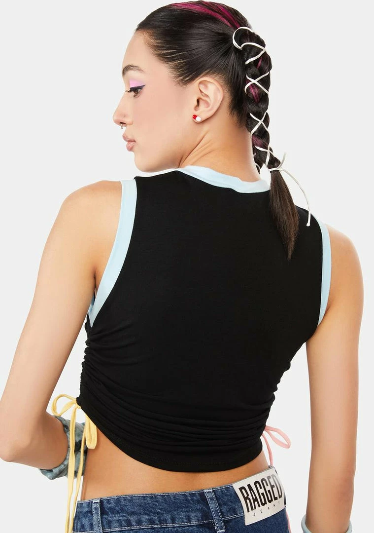 Outlet โค๏ธ O Mighty Flower Power Drawstring Tank ๐ฏ 6 O Mighty Flower Power Drawstring Tank