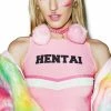 O Mighty Team Hentai Crop Top Tops