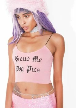 O Mighty Send Me Dog Pics Skinny Tank