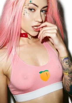 O Mighty Lingerie & Sleepwear Peach Tits Sports Bra