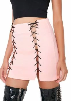 O Mighty Xtina Lace-Up Skirt Bottoms