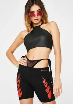 O Mighty Flame G-String Biker Shorts