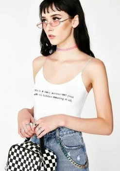 O Mighty Tops Hidden Meaning Tank Top