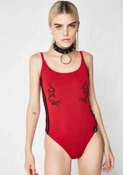 O Mighty Dragon Boobz Bodysuit Tops